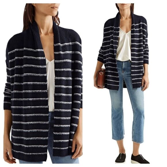 Vince Stripe Cardigan Size Extra Small - Picture 11 of 11